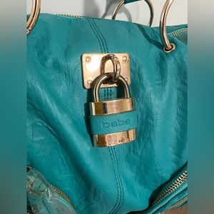 BEBE purse turquoise color  -NEW